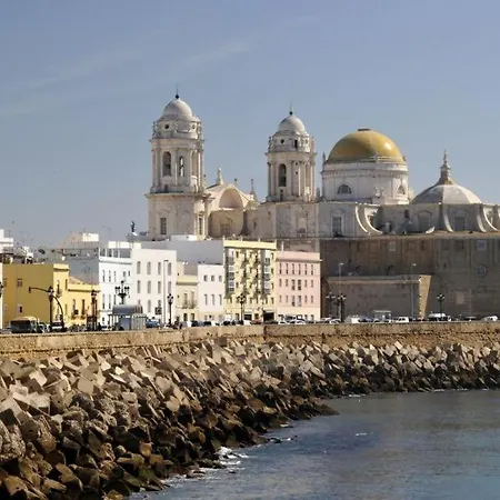 Playa La Caleta Terraza Con Barbacoa カディス